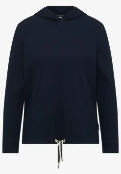 Hoodie in Rippstruktur