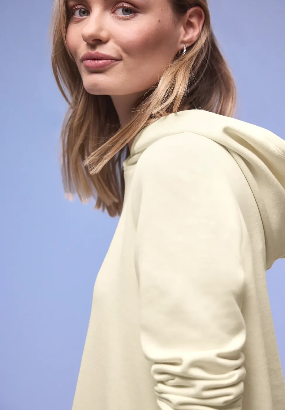 Hoodie in Unifarbe