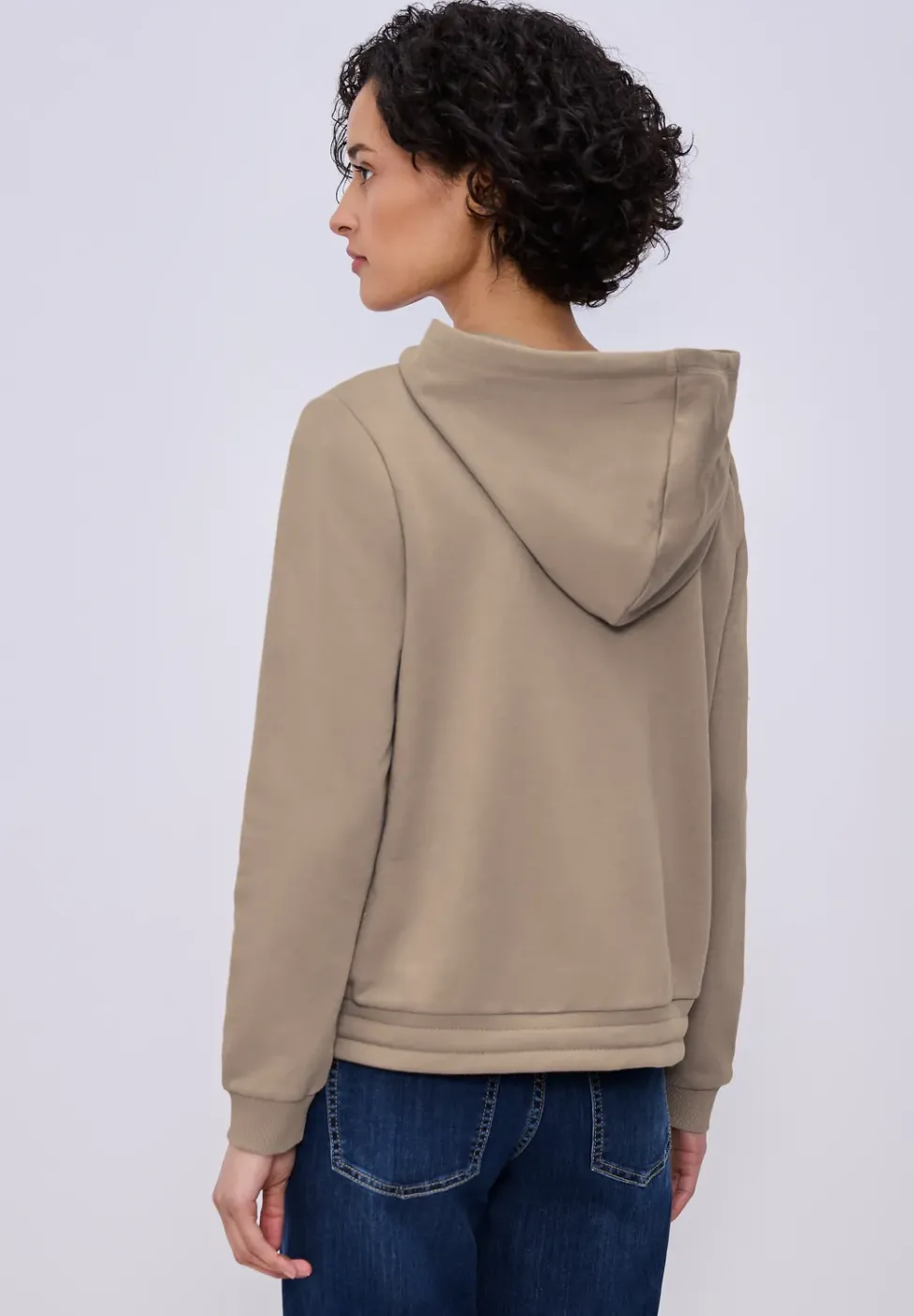 Hoodie in Unifarbe