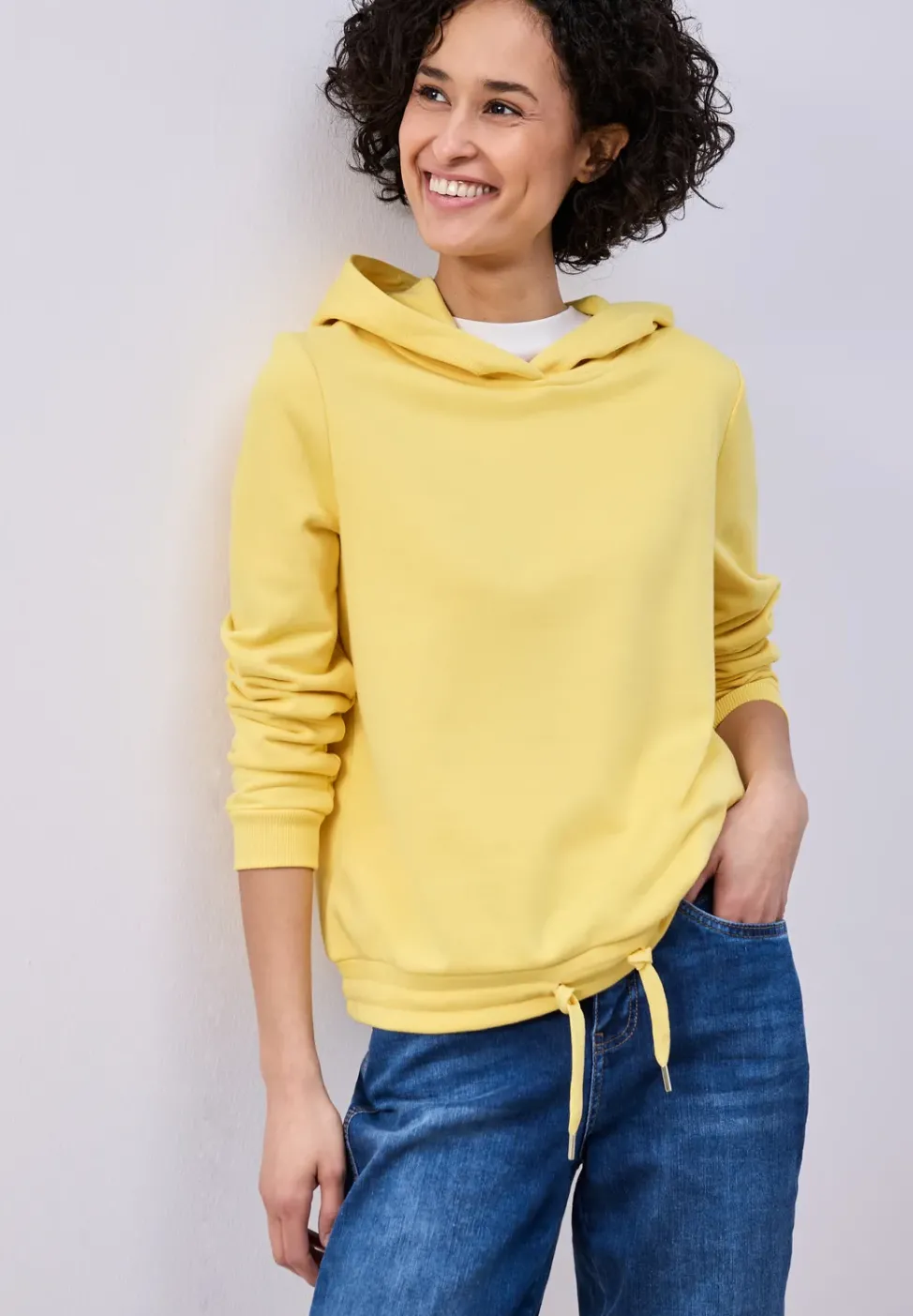 Hoodie in Unifarbe