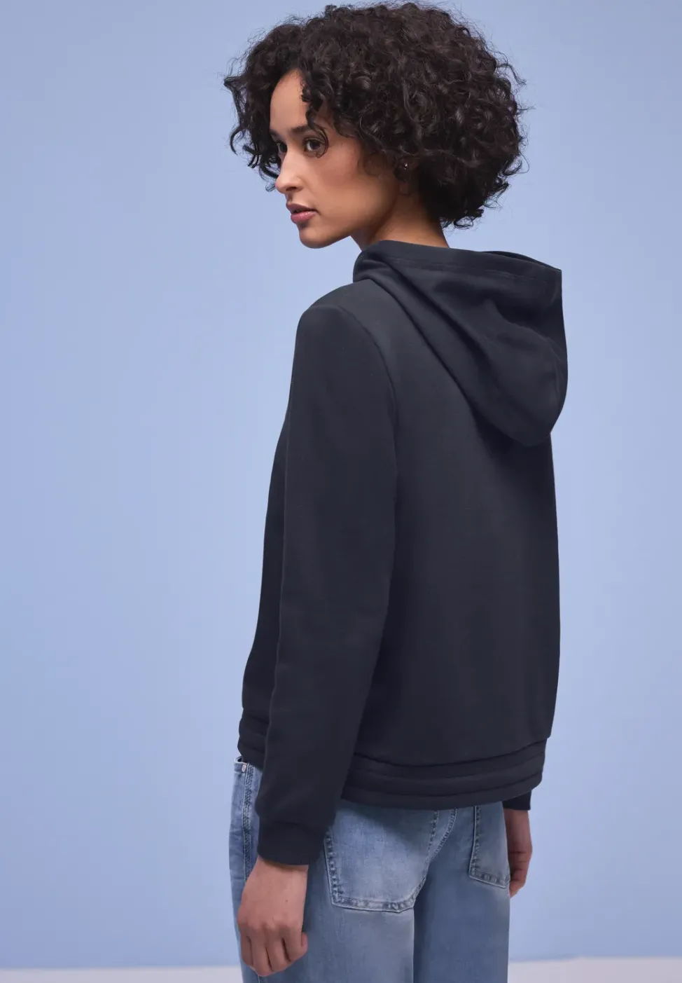 Hoodie in Unifarbe