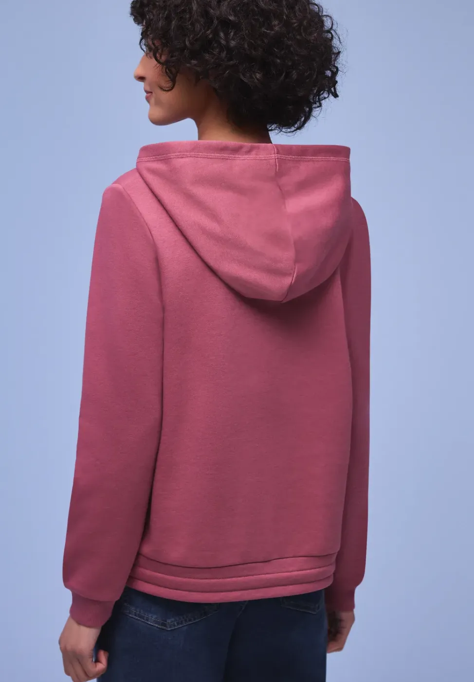 Hoodie in Unifarbe