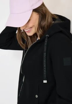 Hoodie Jacke in Woll-Optik