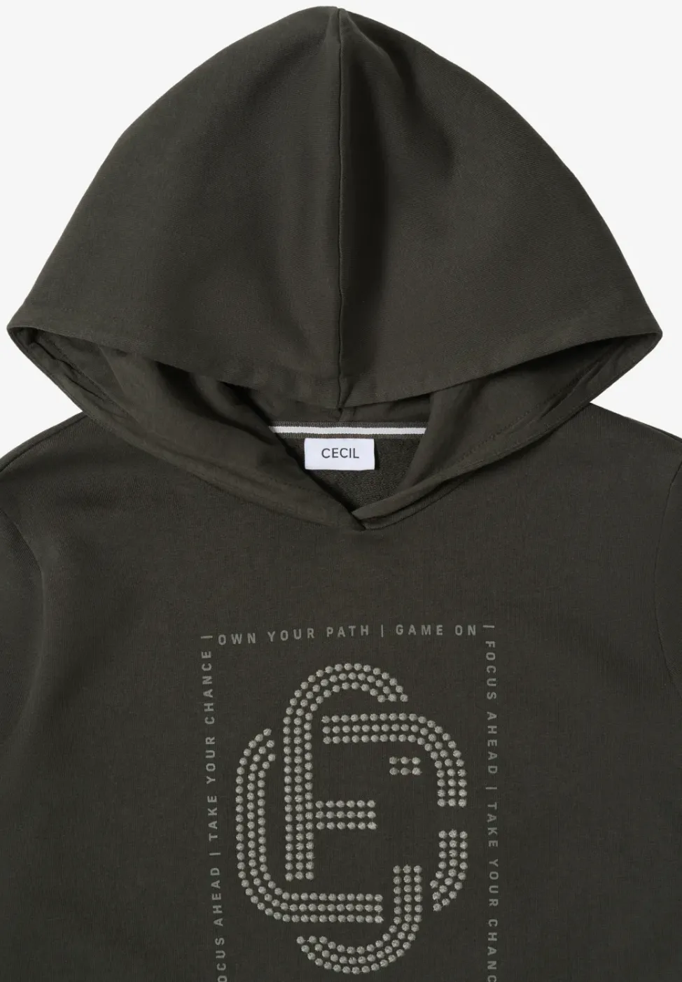 Hoodie mit Schmucksteinen