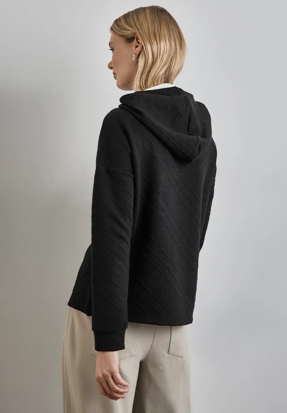 Hoodie mit Struktur