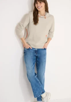 Hoodie mit Zipper-Details
