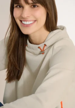 Hoodie mit Zipper-Details