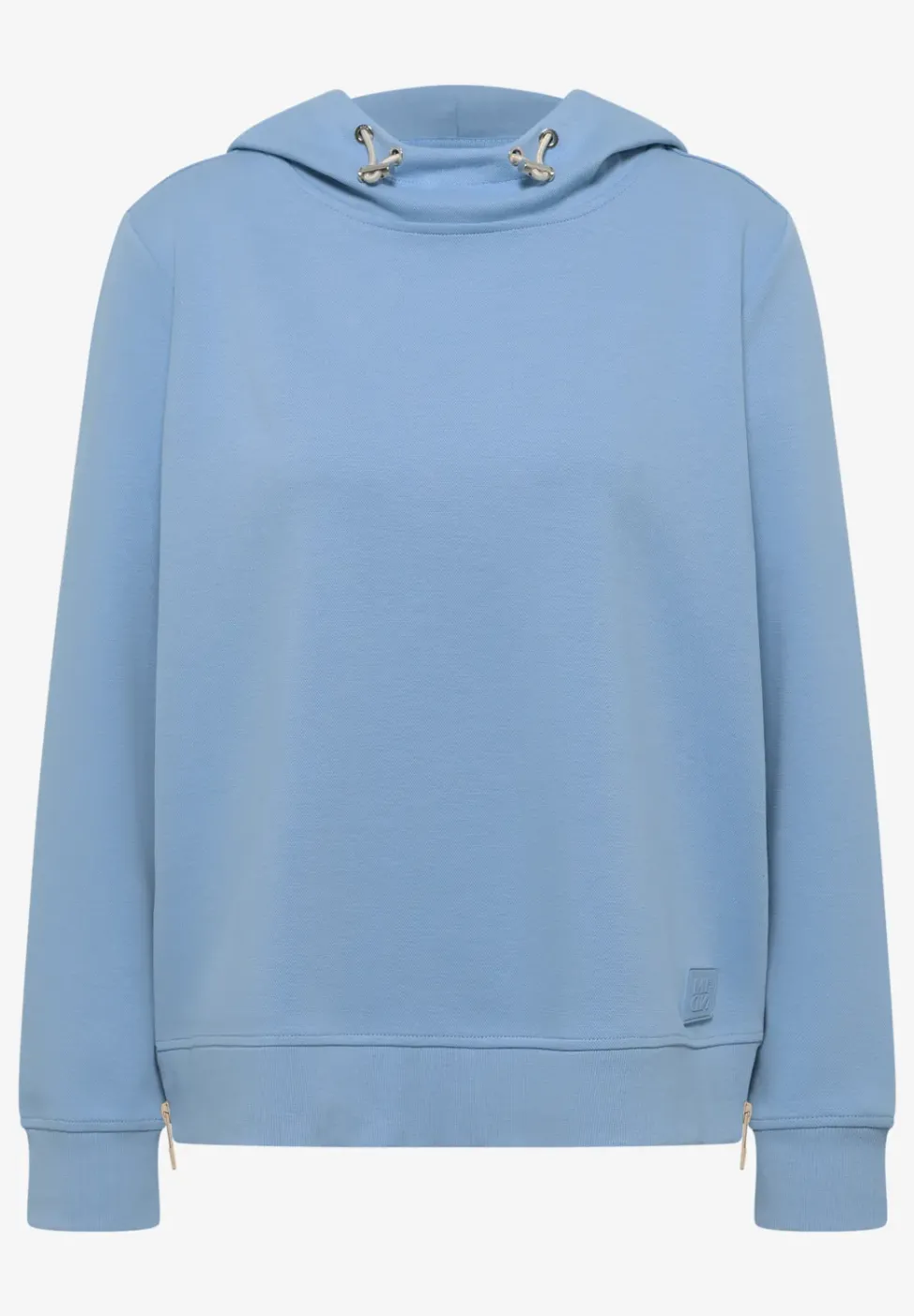 Hoodie mit Zipper-Details