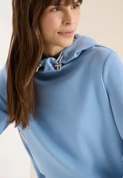 Hoodie mit Zipper-Details