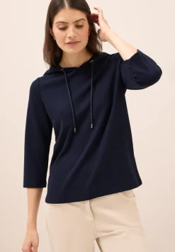 Hoodie Shirt in Rippstruktur