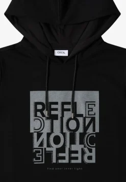 Hoodie Shirt mit Folienprint