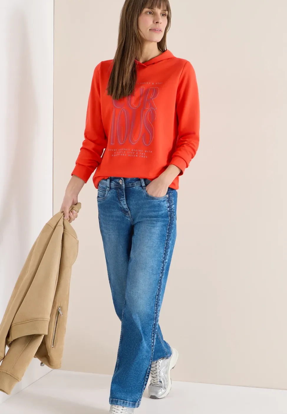 Hoodie Shirt mit Print
