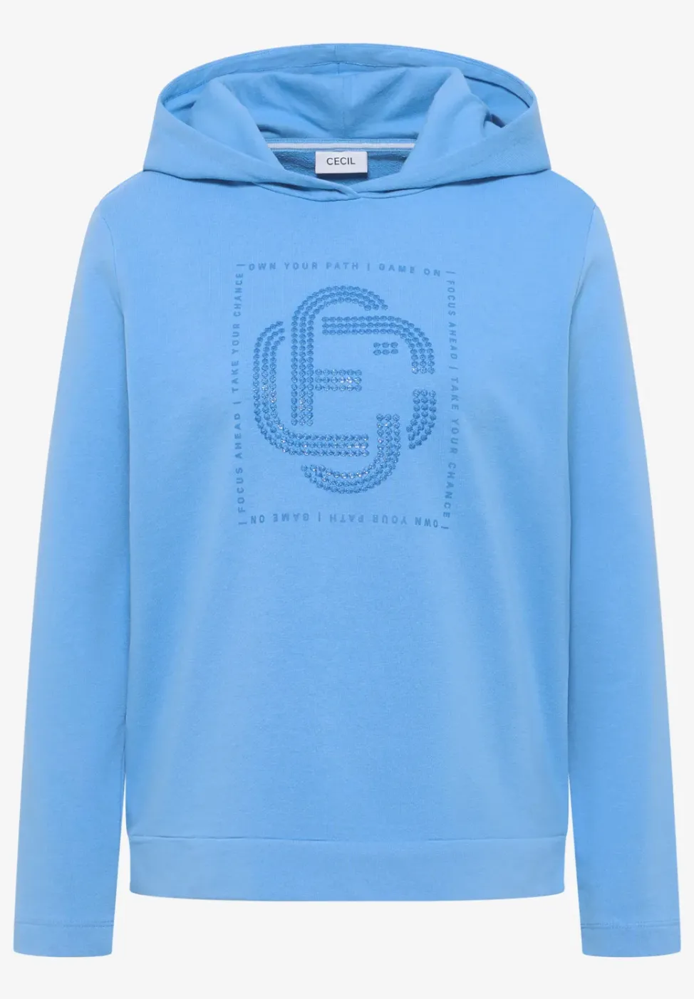 Hoodie mit Schmucksteinen