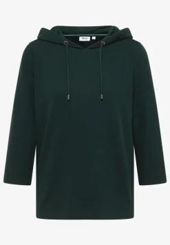 Hoodie Shirt in Rippstruktur