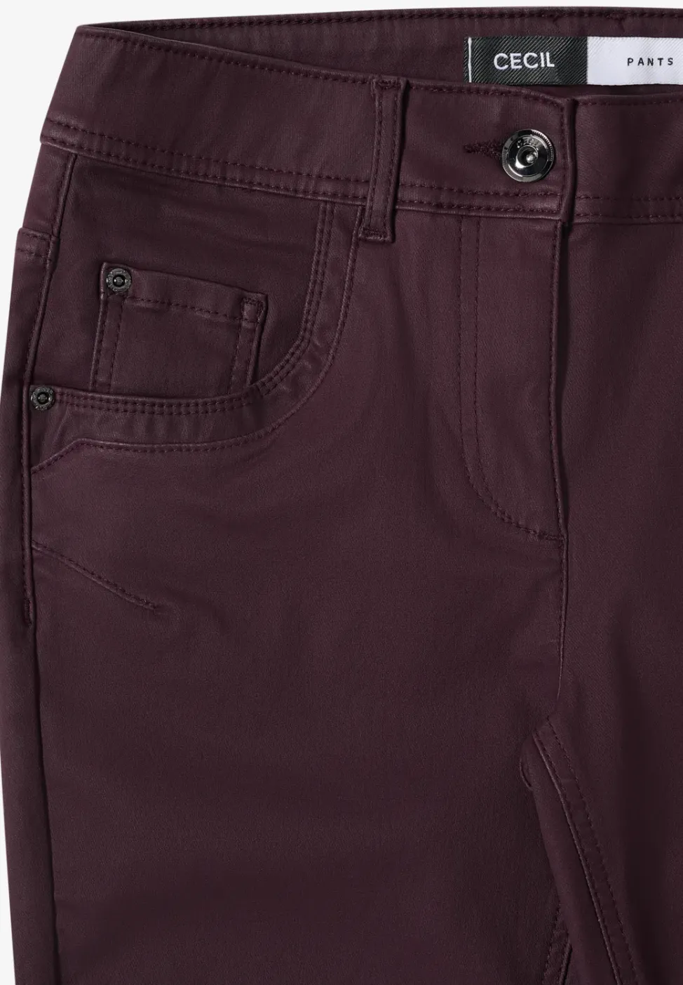 Hose im Leder-Look