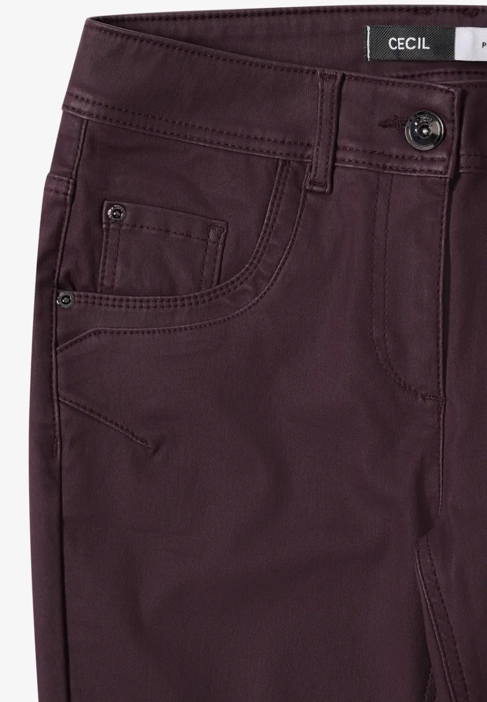 Hose im Leder-Look