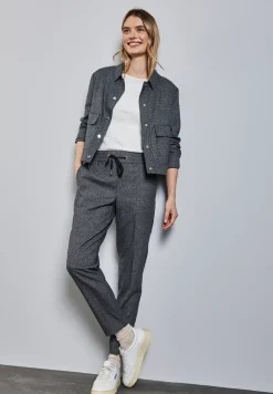 Hose im Melange-Look