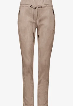 Hose im Velours-Look