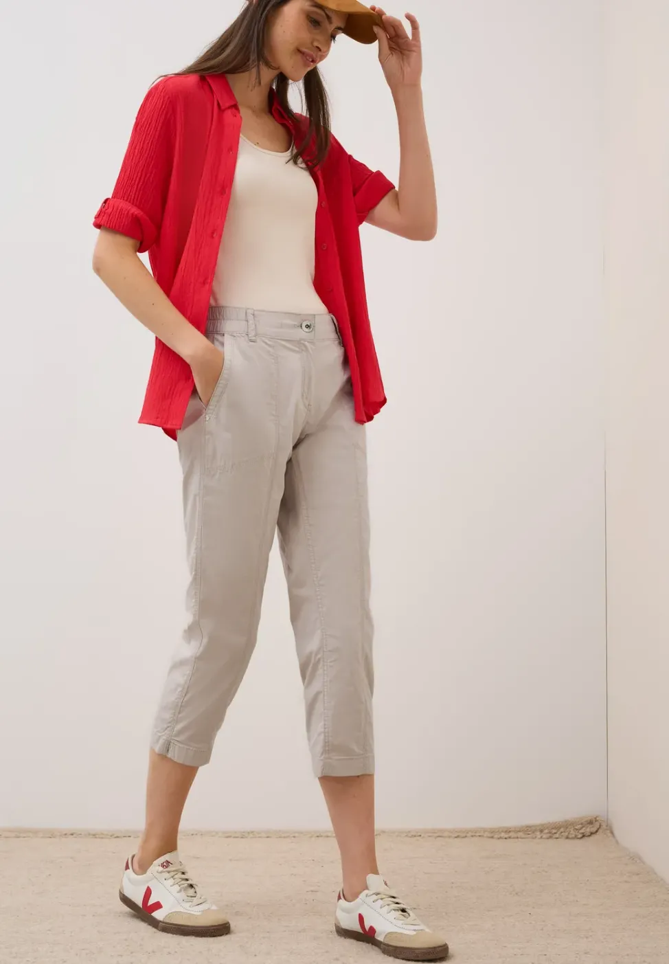 3/4 Hose im Casual Fit