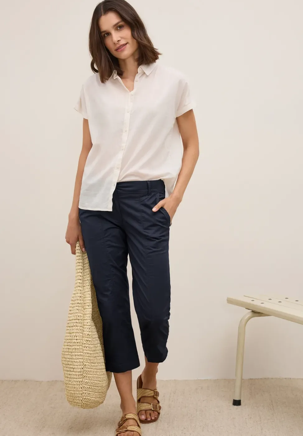 3/4 Hose im Casual Fit