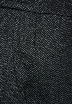 Hose im Herringbone Look