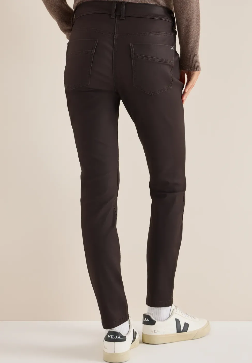 Hose im Leder-Look