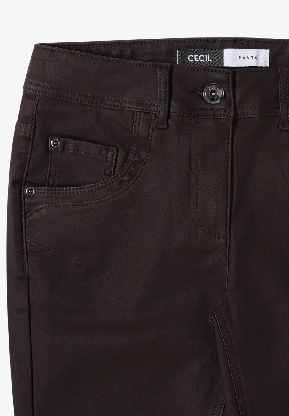 Hose im Leder-Look