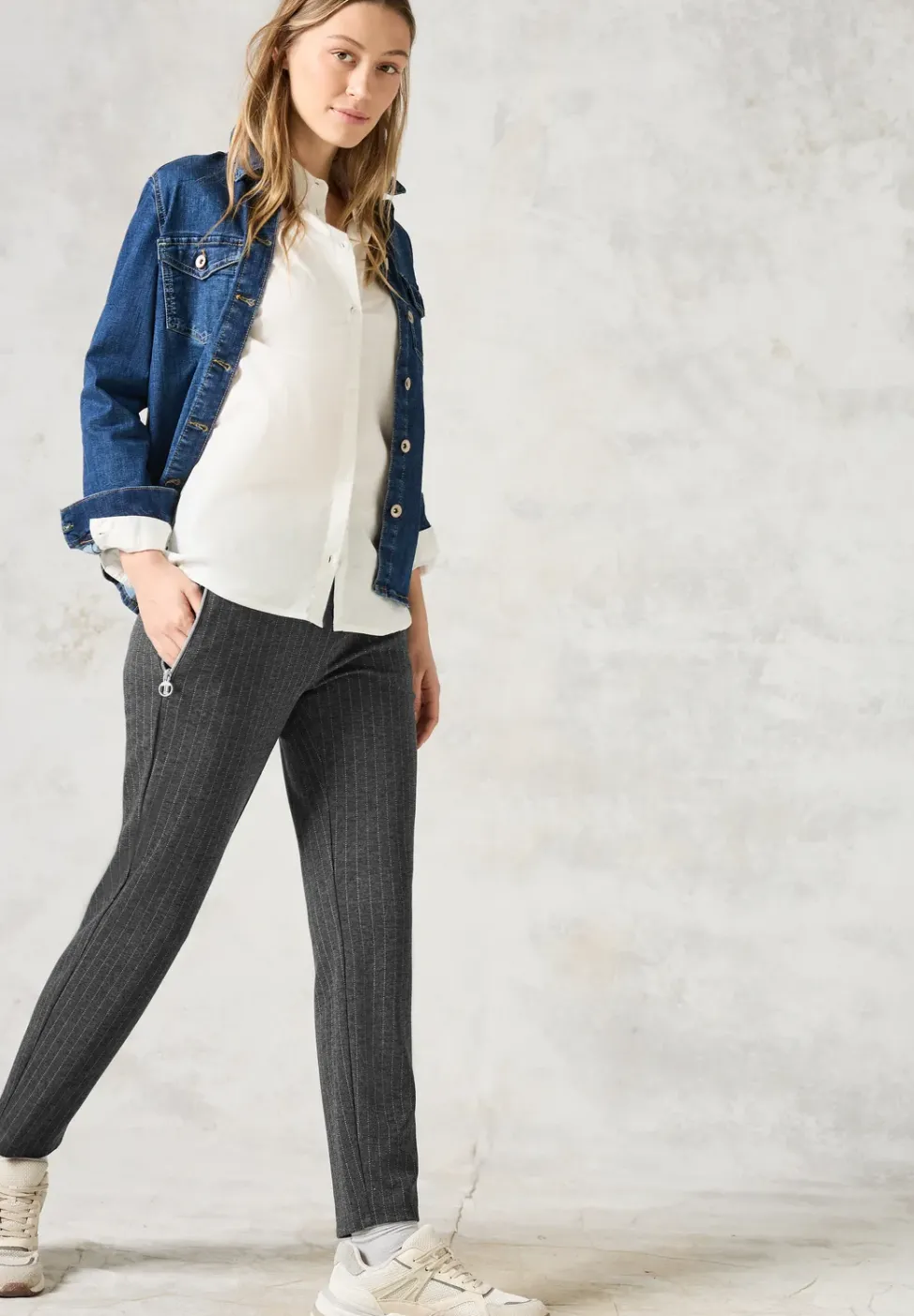 Hose im Nadelstreifen-Look