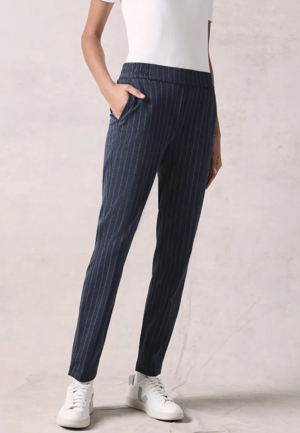 Hose im Nadelstreifen-Look