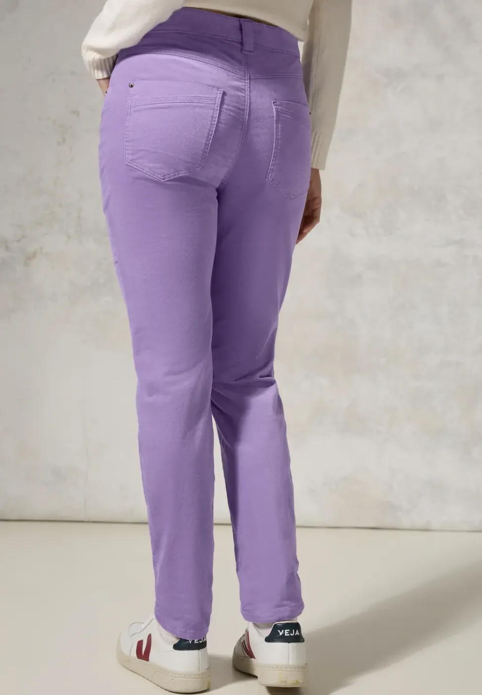 Hose im Velvet-Look