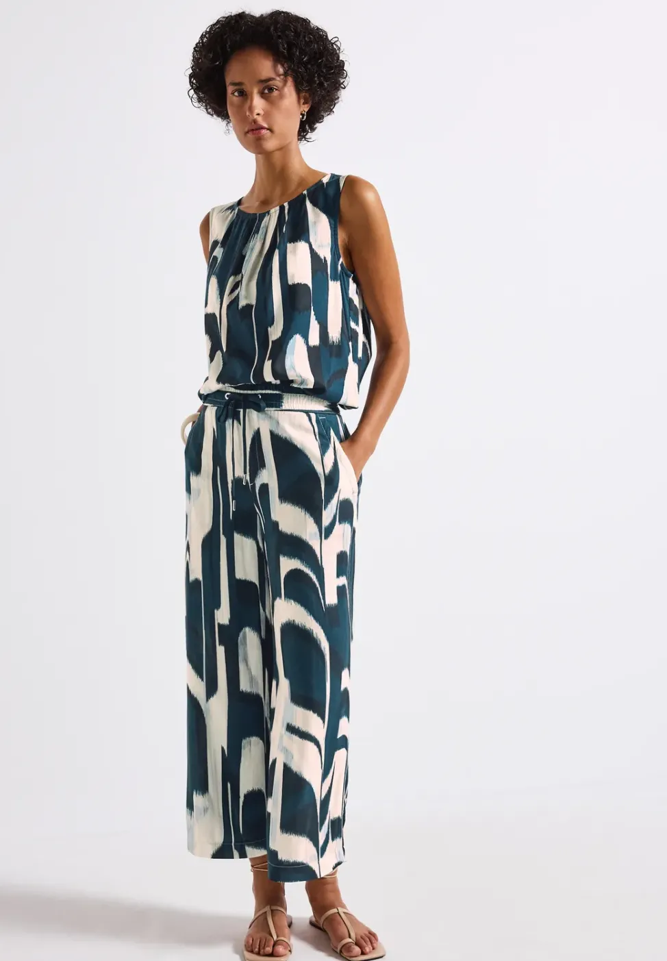 Ikat Wide Leg Hose