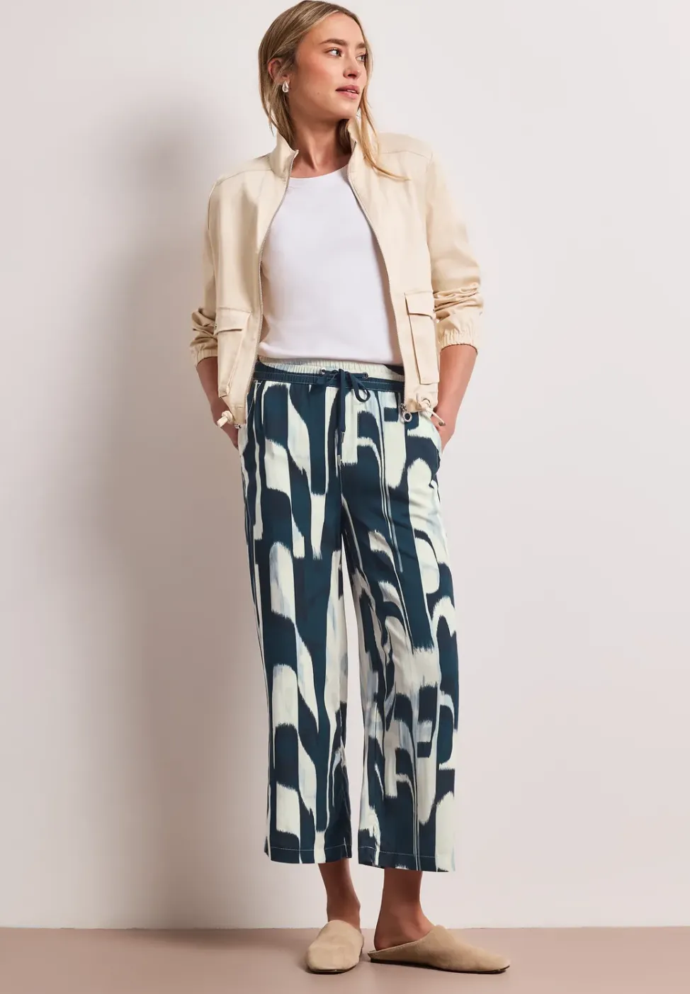 Ikat Wide Leg Hose