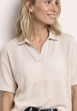 2-in-1 Mesh-Poloshirt mit Kurzarm