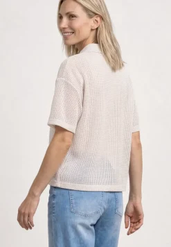 2-in-1 Mesh-Poloshirt mit Kurzarm