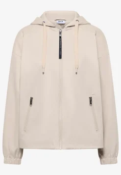 Jacke aus Baumwollmix mit Kapuze