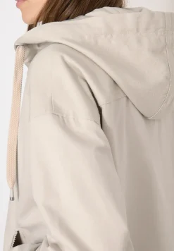 Jacke aus Baumwollmix mit Kapuze