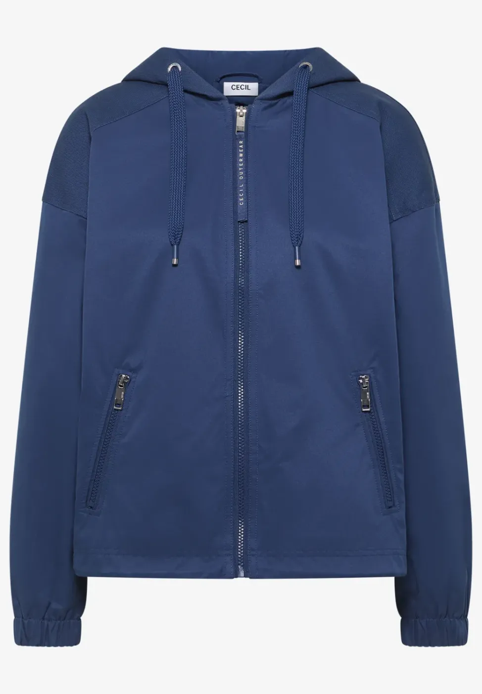 Jacke aus Baumwollmix mit Kapuze