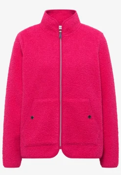 Jacke aus Teddy-Material mit Zipper