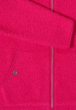 Jacke aus Teddy-Material mit Zipper