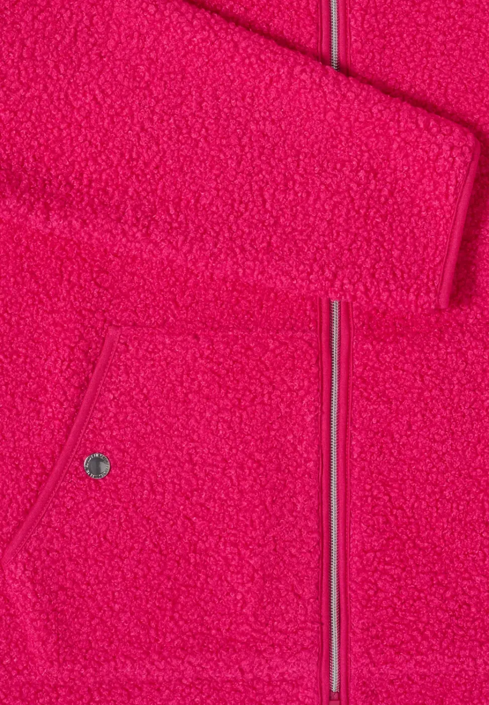 Jacke aus Teddy-Material mit Zipper