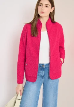 Jacke aus Teddy-Material mit Zipper