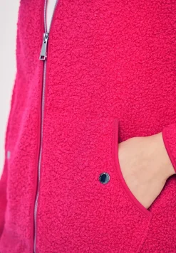 Jacke aus Teddy-Material mit Zipper