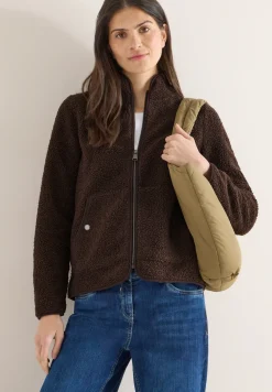 Jacke aus Teddy-Material mit Zipper