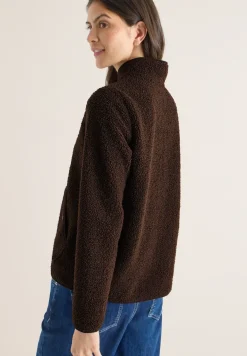 Jacke aus Teddy-Material mit Zipper