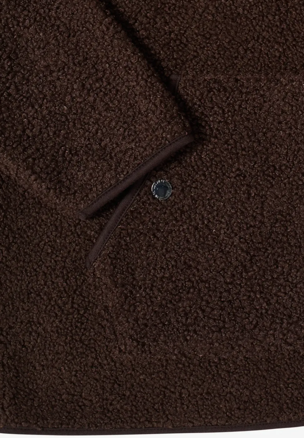 Jacke aus Teddy-Material mit Zipper