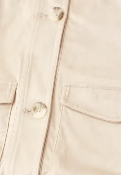 Jacke aus Velours mit Knopfleiste