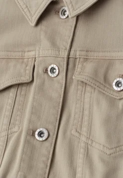 Jacke im Colored-Denim-Look mit Taschen