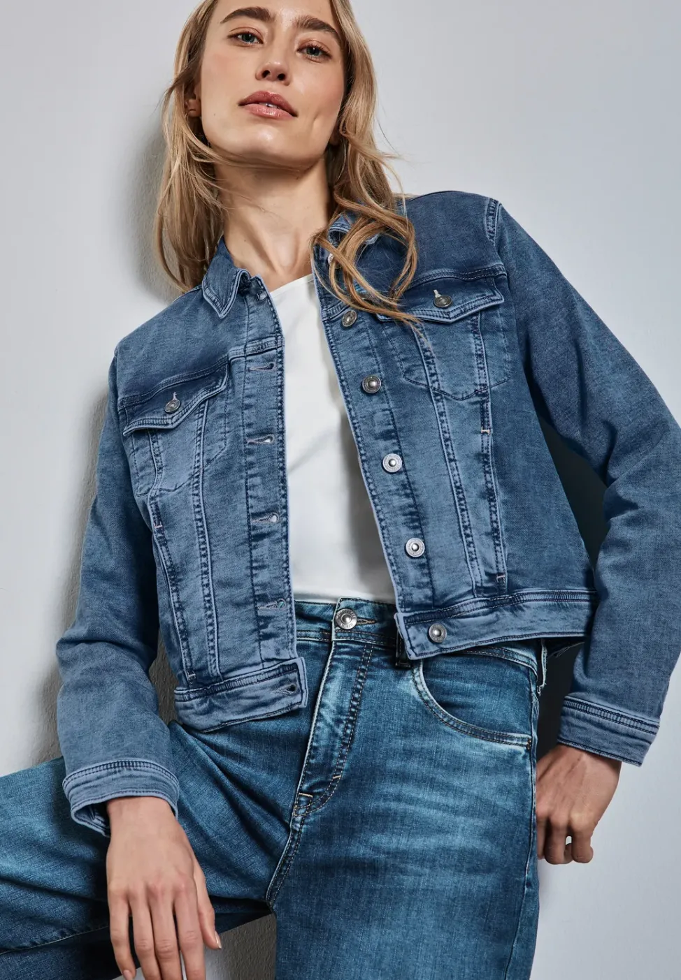 Jacke im Jeans-Look