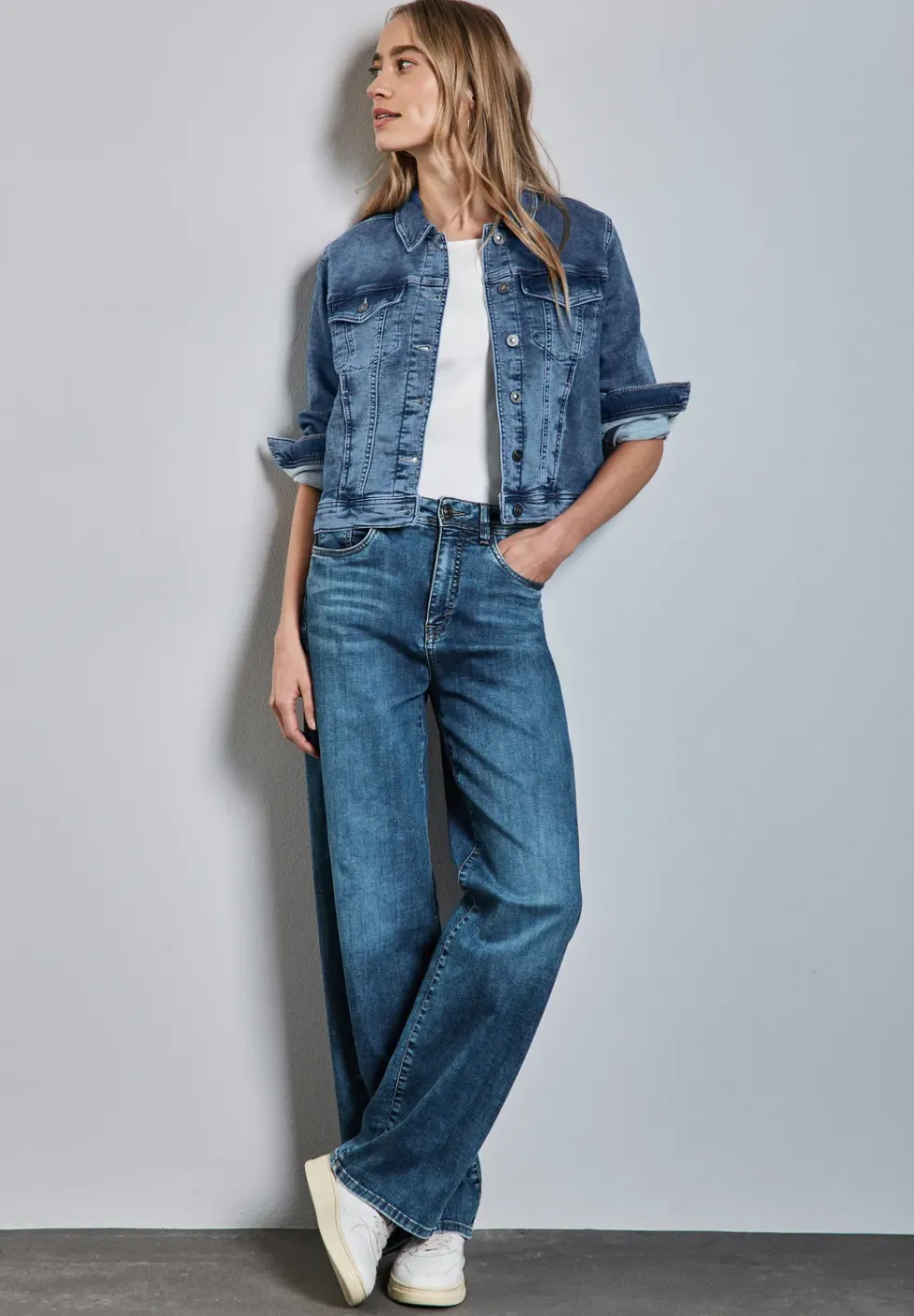 Jacke im Jeans-Look