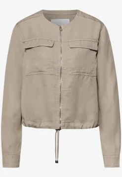 Jacke im Washed-Look mit Tunnelzug
